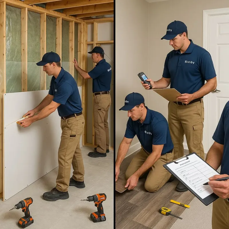 Repairs and Reconstruction process in Higganum, CT